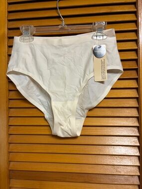 Truekind Seamless High-Waist Brief Panty in Off-White